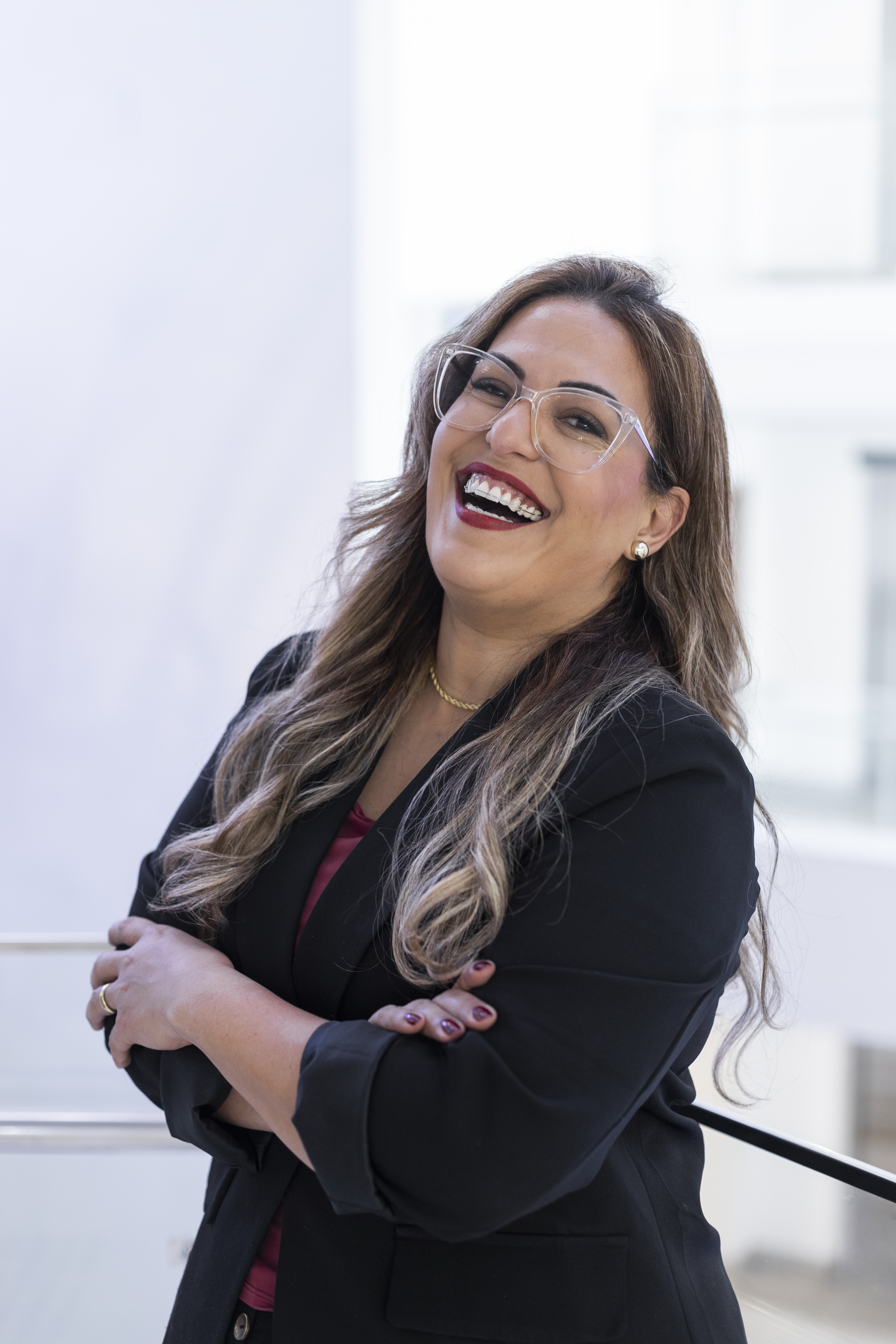 Andreza Menezes em seu consultório em Guaratuba